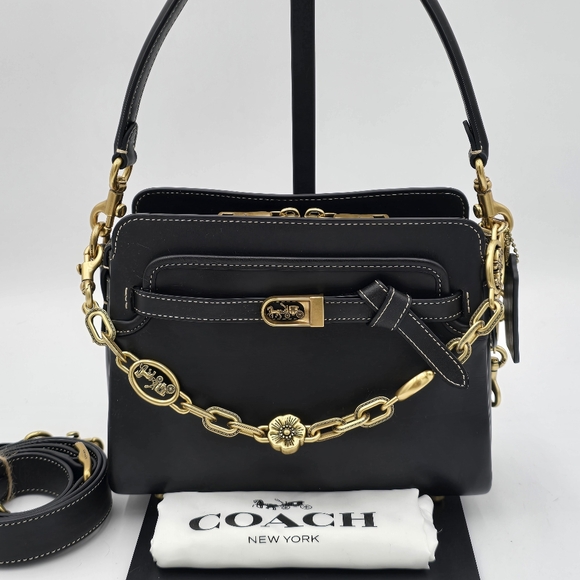 Coach Glovetanned Leather Bag Tate, Black - Picture 2 of 16